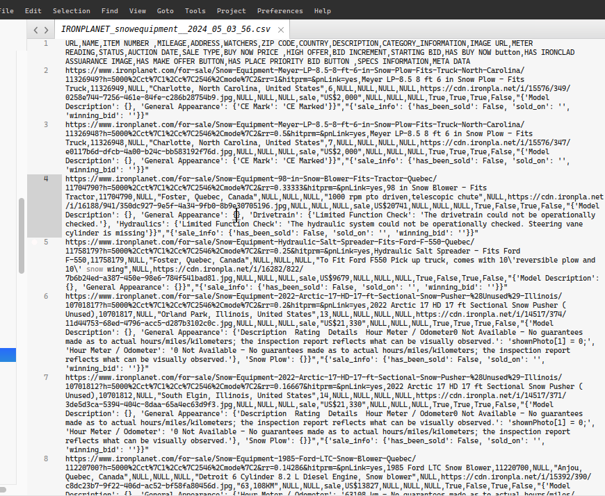 Screenshot of Ironplanet bot